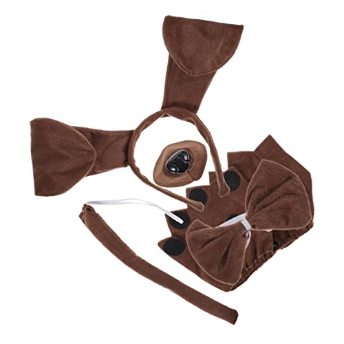 OATIPHO Langlebiges Bequemes Welpenkostüm mit Hundestirnband und Nasenaccessoire für Tierkostüm für Karneval Fasching Halloween und Kinderparty von OATIPHO