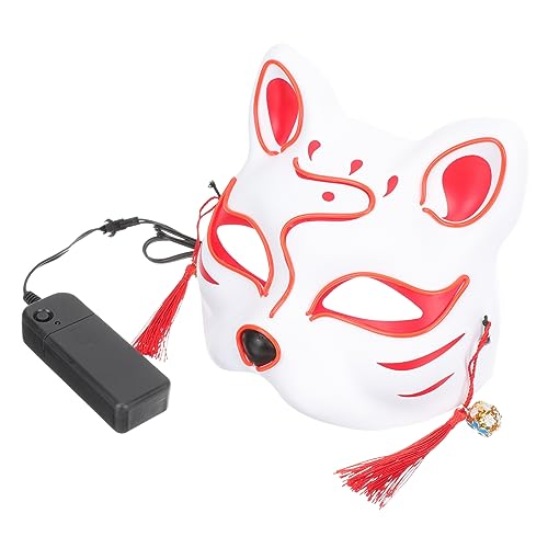 OATIPHO Leuchtende Fuchsmaske für Damen Cosplay Kostüm Maske für Halloween Karneval und Maskenball Hochwertigem Kunststoff Sicher und Praktisch für Unvergessliche Festlichkeiten OATIPHO Leuchtende Fuchsmaske für Damen Cosplay Kostüm Maske für Halloween Karneval und Maskenball Hochwertigem Kunststoff Sicher und Praktisch für Unvergessliche Festlichkeiten von OATIPHO