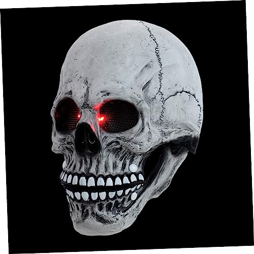 OATIPHO Leuchtende Schädelabdeckung Halloweenkostüm Maske Zubehör für Partykostüme unheimlich halloween costume halloween kleidung stutzenhalter Halloween-Cosplay Halloween -Party Emulsion von OATIPHO