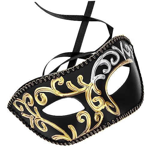 OATIPHO Maske für Halloween Karneval Antike Halbgesichtsmaske für Cosplay Kostümzubehör für Maskenball und Themenpartys Sicheren Materialien Gefertigt von OATIPHO