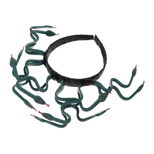 OATIPHO Medusa Cosplay Haarreif mit Schlangen Design Einzigartiger Kopfschmuck für Halloween Karneval und Kostümpartys für Teenager Tiefgrüne Farbe OATIPHO Medusa Cosplay Haarreif mit Schlangen Design Einzigartiger Kopfschmuck für Halloween Karneval und Kostümpartys für Teenager Tiefgrüne Farbe von OATIPHO