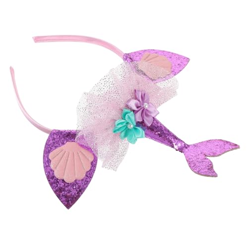 OATIPHO Mermaid Haarband für Mädchen Süßes Dekoratives Kinderhaarband für Partys aus Leichtem für Geburtstagsfeiern Karneval und Cosplay von OATIPHO