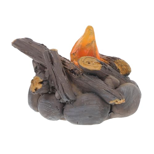 OATIPHO Mikrolandschaftsornament Spielzeugdekoration Hausornament Zum Basteln Lagerfeuerornament Landschaftsbau Feuermodell Feuermodellornament Künstliches Feuer Camping von OATIPHO