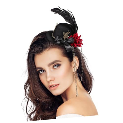 OATIPHO Mini-hut Haarspange Blumen-haarspangen Für Frauen Mädchen Teeparty-accessoires Partygeschenke Haar-accessoires Haarschmuck von OATIPHO