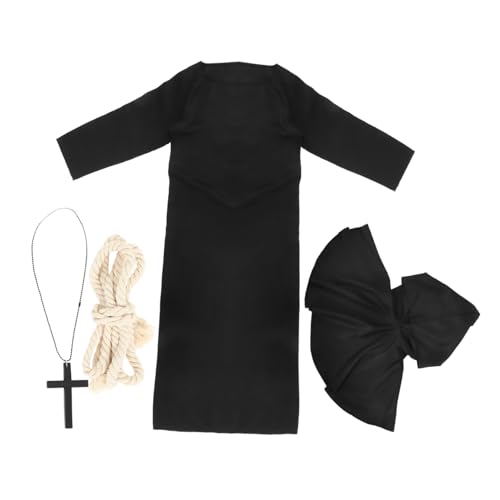 OATIPHO Mittelalterliche Priesterrobe Mit Kapuze Für Halloween Cosplay Zauberer Kostü Für Herren Größe XL Ca 130 Ideal Für Karneval Und Kostümpartys von OATIPHO