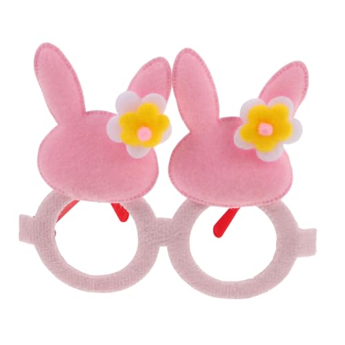 OATIPHO Ostergläser Weihnachtsgeschenke Für Kinderbrille Requisiten Für Fotokabinen Mit Brille Lustige Brille Ostern Brille Foto Requisiten Brille Für Rosa Plastik von OATIPHO