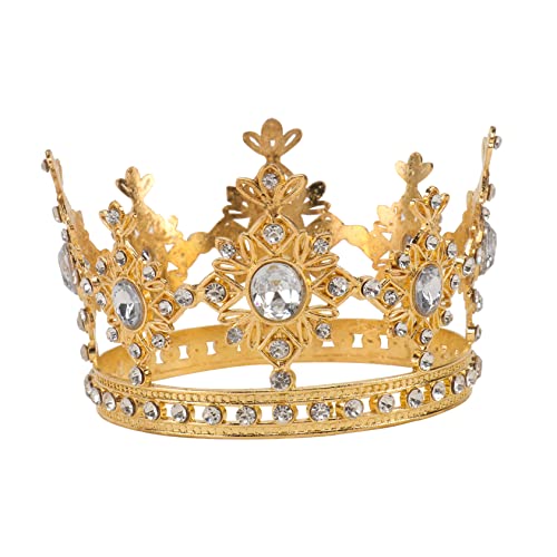 OATIPHO PC Geburtstagskrone Haarschmuck für Runde Krone Kuchen Dekoration für Geburtstagsfeiern Goldene Sicher und Langlebig OATIPHO PC Geburtstagskrone Haarschmuck für Runde Krone Kuchen Dekoration für Geburtstagsfeiern Goldene Sicher und Langlebig von OATIPHO