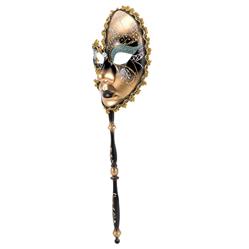 OATIPHO Party Halbmaske Stick Handheld Maske für Karneval Cosplay und Geburtstagsfeiern Dekorative Maske für Erwachsene und Damen Vielseitig Einsetzbar und Kreativ Gestaltet von OATIPHO