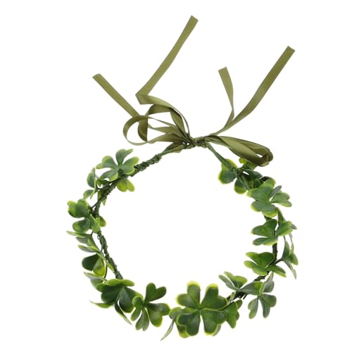 OATIPHO Partygirlande Blumenkrone Strandparty Kopfbedeckung Haarkranz Girlande Stirnband Brautstirnband Haarbänder Haarschmuck Blatt Fotografie Stirnband Pflanzen Stirnband von OATIPHO