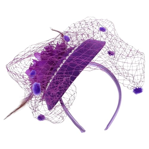 OATIPHO Perlen Feder Stirnband Teeparty Hüte Für Damen 1920Er Jahre Accessoires Für Damen Mini Hut Haarspangen Zylinder Haarspange Teeparty Hüte Haarspangen Fascinator von OATIPHO