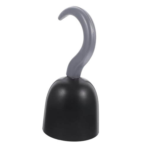 OATIPHO Piratenflagge Piratenkostüm Für Mädchen Clown-kostüm Kapitänshandhaken Piratenhut Halloween-kostüm Für Männer Streich Piratenhakenhand Für Halloween-Party Plastik Black von OATIPHO