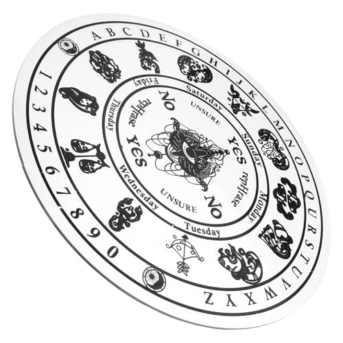 OATIPHO Pendelbrettspiel Acryl-wahrsagung Platte Prop Wünschelrute Wahrsagung Bord Vielseitig Desktop Decor OATIPHO Pendelbrettspiel Acryl-wahrsagung Platte Prop Wünschelrute Wahrsagung Bord Vielseitig Desktop Decor von OATIPHO