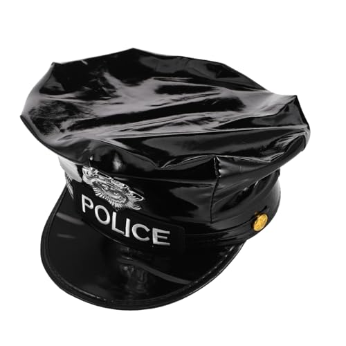 OATIPHO Polizeimütze Polizeibadge Polizeihut Kostümparty Zubehör Rollenspiel Hut Cosplay-Kostümhut schwarzer Polizistenhut Zubehör für Polizisten Offizier Hut Kostüm Stoff Black OATIPHO Polizeimütze Polizeibadge Polizeihut Kostümparty Zubehör Rollenspiel Hut Cosplay-Kostümhut schwarzer Polizistenhut Zubehör für Polizisten Offizier Hut Kostüm Stoff Black von OATIPHO