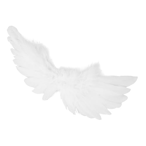 OATIPHO Puppenfederflügel Flügel Kostüm Schwanenflügel Amor Zubehör Süße Halloween -kostüme Drachenflügel Fledermausflügel Kostüm Vogelflügel Dämonenflügel Weiß von OATIPHO