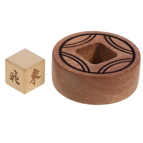 OATIPHO Qianzhuang Fengzhuang Holz holzspielzeug spielwürfel - Mahjong Zubehör - Tischspiel Prop Planke Windrichtungswürfel Schachbrett Würfel für Spiel Partywürfel Massivholz OATIPHO Qianzhuang Fengzhuang Holz holzspielzeug spielwürfel - Mahjong Zubehör - Tischspiel Prop Planke Windrichtungswürfel Schachbrett Würfel für Spiel Partywürfel Massivholz von OATIPHO