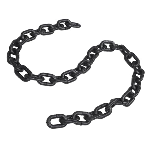 OATIPHO Realistische Halloween Plastikkette Schwarze Dicke Kunststoffkette Robust Verstärkt für Party Cosplay Film Requisiten Escape Room Dekoration OATIPHO Realistische Halloween Plastikkette Schwarze Dicke Kunststoffkette Robust Verstärkt für Party Cosplay Film Requisiten Escape Room Dekoration von OATIPHO