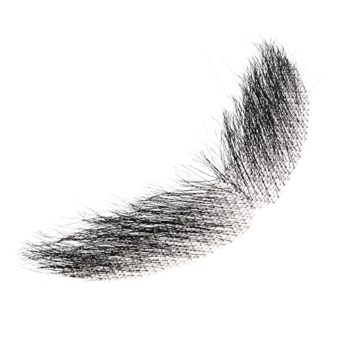 OATIPHO Realistischer Fake Schnurrbart mit Natürlichem Look Hautfreundlich Einfach Anzuwenden Vielseitig für Halloween Cosplay Theater und Kostümpartys Schwarzes Herren-fasnachtszubehör von OATIPHO
