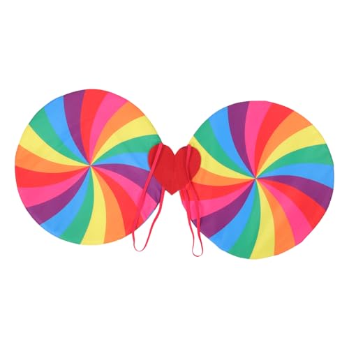 OATIPHO Regenbogen Flügel Kostüm Zubehör für Mädchen Fairy Wings für Partys Cosplay und Fotoshootings Leicht Tragbar Sicheres Plastikmaterial OATIPHO Regenbogen Flügel Kostüm Zubehör für Mädchen Fairy Wings für Partys Cosplay und Fotoshootings Leicht Tragbar Sicheres Plastikmaterial von OATIPHO