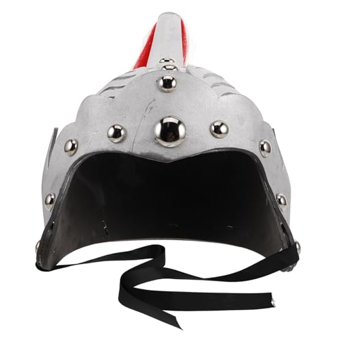 OATIPHO Ritterhelm Mittelalterlicher Soldatenhelm mit Authentischem Design Silberner Helm für Rollenspiele Bühnenauftritte und Kostümpartys Geeignet für Jungen und Mädchen von OATIPHO