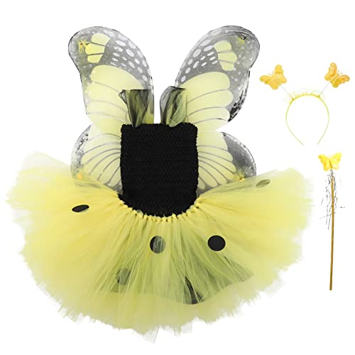 OATIPHO Feenprinzessin Kleid Kinderkostüme Mädchen Gazerock Mit Flügeln Geburtstagsparty Tüllrock OATIPHO Feenprinzessin Kleid Kinderkostüme Mädchen Gazerock Mit Flügeln Geburtstagsparty Tüllrock von OATIPHO