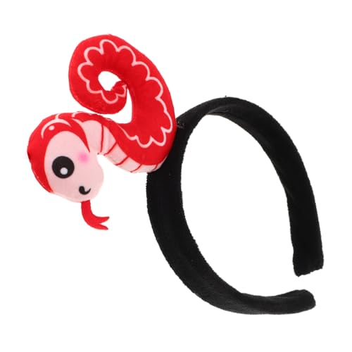 OATIPHO Schlangen-geburtstagsparty-dekorationen Stirnband Haarschlangenhaarband Stirnbänder Stoff-schlangenhaar-accessoire Karikatur Kleiner Schlangenkopfschmuck Plüsch von OATIPHO
