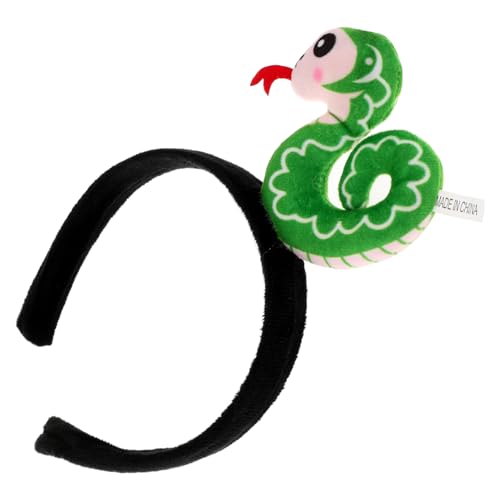 OATIPHO Schlangenkostüm für Haarband aus Stoff Stirnbänder Karikatur Stirnband Schlangenhaar-Accessoires Schlangen-Geburtstagsparty-Dekorationen Plastik Green OATIPHO Schlangenkostüm für Haarband aus Stoff Stirnbänder Karikatur Stirnband Schlangenhaar-Accessoires Schlangen-Geburtstagsparty-Dekorationen Plastik Green von OATIPHO