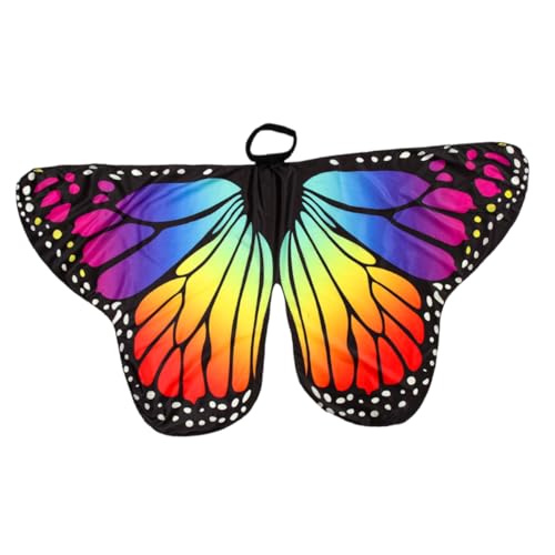 OATIPHO Schmetterlings- -Schal Schmetterlingsflügel-Kostüm Kleid leuchtumhang Leuchtender Umhang Cosplay Schmetterlingsflügel Fee Schmetterling Kostüm Fluoreszenz kleiner Schmetterling von OATIPHO