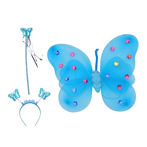 OATIPHO Schmetterlingsflügel hühner stirntuch butterfly wings die wings blaue Feenflügel schmetterling kostüm Feenflügel für Mädchen Feenflügel Schmetterlinge Stoff Blue OATIPHO Schmetterlingsflügel hühner stirntuch butterfly wings die wings blaue Feenflügel schmetterling kostüm Feenflügel für Mädchen Feenflügel Schmetterlinge Stoff Blue von OATIPHO