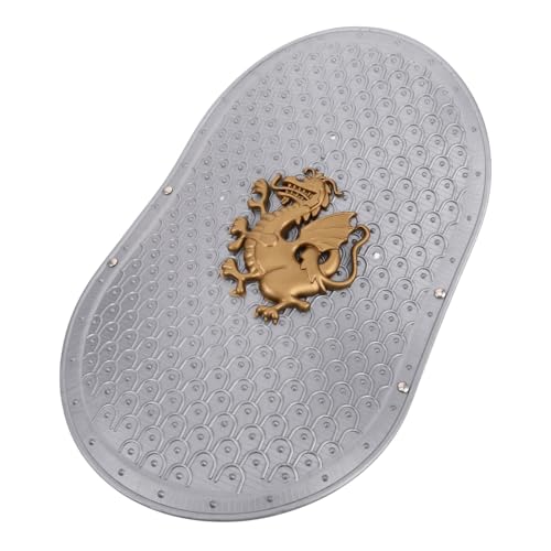 OATIPHO Silberschild -Requisite Rollenspiel Schild Schild Perlenständer Abschlussballschild Cosplay-Masken Schild für Stütze mittelalterliche Schildstütze Plastik Silver OATIPHO Silberschild -Requisite Rollenspiel Schild Schild Perlenständer Abschlussballschild Cosplay-Masken Schild für Stütze mittelalterliche Schildstütze Plastik Silver von OATIPHO
