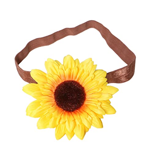 OATIPHO Sonnenblumen Gauze Kleid Halloween Kostüm mit Stirnband Jahre Mädchen Performance Outfit für Party Cosplay und Bühnenauftritt Verschiedenen Farben von OATIPHO