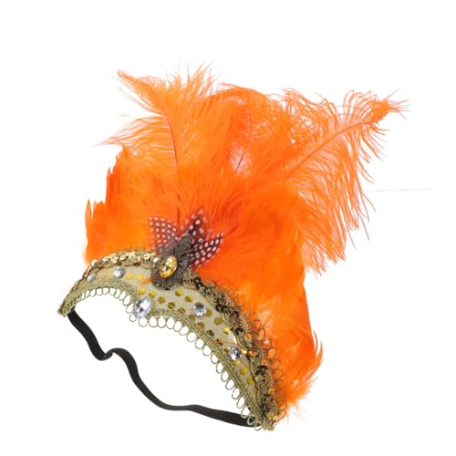 OATIPHO Stirnband Cosplay Haarschmuck für Bühne Party Handgefertigtes Langlebiges Haarband Orange für Damen Herren und Teens für Fotoshootings und Kostüme OATIPHO Stirnband Cosplay Haarschmuck für Bühne Party Handgefertigtes Langlebiges Haarband Orange für Damen Herren und Teens für Fotoshootings und Kostüme von OATIPHO