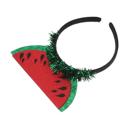 OATIPHO Stirnband Obst-Stirnbänder für Outfits Trendy Wassermelonen-Partyzubehör Party-Kopfbedeckung Wassermelonenzubehör Kopfschmuck Wassermelonenfest Grüßer rot von OATIPHO