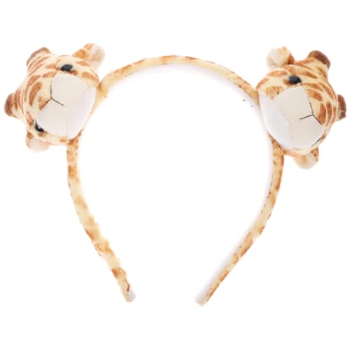 OATIPHO Tierisches Stirnband Thanksgiving-kopfbedeckung Kostüm-requisiten Giraffen-kostüm-haarband Kopf Stirnband Kopfschmuck Für Tierpartys Panda-hut Geschenk Karikatur Plüsch Mädchen von OATIPHO