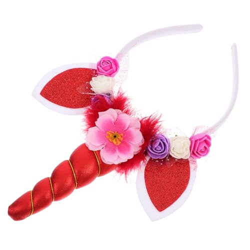 OATIPHO Unicorn Haarreif für Mädchen Roter Haarband für Kostüme Accessoires für Karneval und Halloween Vielseitig Einsetzbar und Leicht Anzulegen OATIPHO Unicorn Haarreif für Mädchen Roter Haarband für Kostüme Accessoires für Karneval und Halloween Vielseitig Einsetzbar und Leicht Anzulegen von OATIPHO