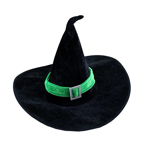 OATIPHO Velours Hexenhut für Halloween Kostüm Party oder Zubehör für Feiern Karnevalsveranstaltungen von OATIPHO