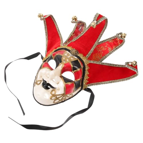 OATIPHO Venezianische Maske für Halloween und Karneval Einzigartiges Design Leichte Kunststoffmaske für Cosplay Maskenball und Bühnenaufführungen Rote Vollmaske für Unvergessliche OATIPHO Venezianische Maske für Halloween und Karneval Einzigartiges Design Leichte Kunststoffmaske für Cosplay Maskenball und Bühnenaufführungen Rote Vollmaske für Unvergessliche von OATIPHO