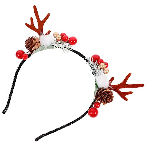 OATIPHO Weihnachtliches Rentier Geweih Stirnband Leichtes Bequemes Haarreif Accessoire für Damen Festliches Kopfstück für Weihnachtsfeiern Karneval und Winterpartys Charmantes Design OATIPHO Weihnachtliches Rentier Geweih Stirnband Leichtes Bequemes Haarreif Accessoire für Damen Festliches Kopfstück für Weihnachtsfeiern Karneval und Winterpartys Charmantes Design von OATIPHO