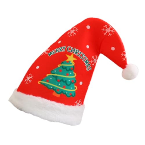 OATIPHO Weihnachtsmütze Santa Hut Plüsch Gemütlich und für Weihnachtsfeiern und Fotoshootings Vielseitiges Accessoire für Besondere Anlässe von OATIPHO