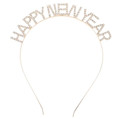 OATIPHO Year Haarreif Goldfarbenes Happy Year Stirnband Festlicher Haarschmuck Party Zubehör für Damen und Herren OATIPHO Year Haarreif Goldfarbenes Happy Year Stirnband Festlicher Haarschmuck Party Zubehör für Damen und Herren von OATIPHO
