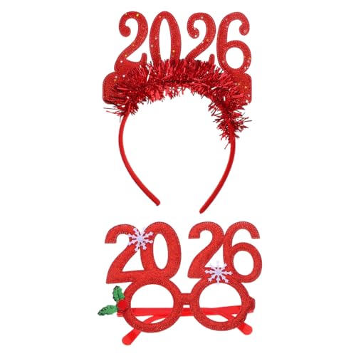 OATIPHO Year Party Headband Eyewear Festive Holiday Photo Props mit Bequemer Leichter Kopfschmuck für Damen Vielseitiges Accessoire für Silvesterfeiern und Countdown Events OATIPHO Year Party Headband Eyewear Festive Holiday Photo Props mit Bequemer Leichter Kopfschmuck für Damen Vielseitiges Accessoire für Silvesterfeiern und Countdown Events von OATIPHO