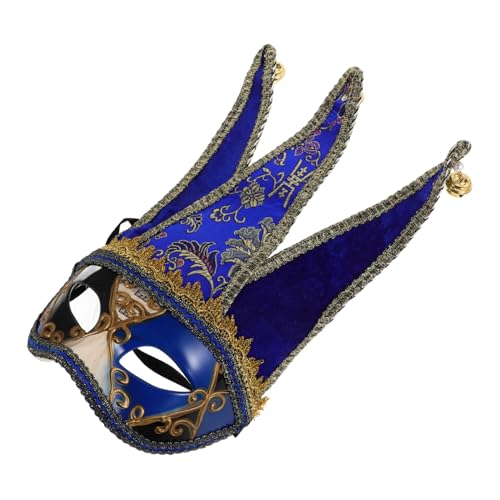 OATIPHO für Party Halloween-Party-Gesichtsabdeckung Halloween-Gesichtsabdeckung Karneval halloween mitgebsel halloween oblaten Festivalmaske Cosplay dekorative Stoff Blue von OATIPHO