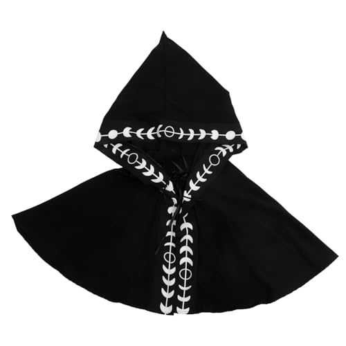 OATIPHO Unisex Mittelalterlicher Kapuzenhut Hexenmantel Kapuze Bequemes Polyester für Halloween-Partys von OATIPHO