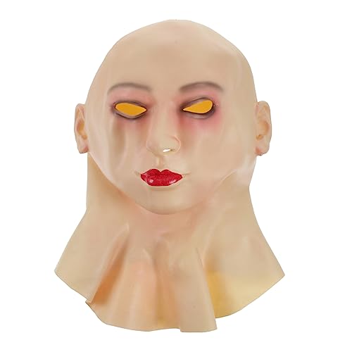 OATIPHO kahle weibliche halloween costume halloween fasching Hirschschädelmaske Cosplay- Halloween- Glatzenüberzug aus Halloween kahle Stütze Emulsion von OATIPHO