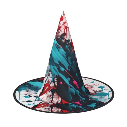 OAZCVBNN Abstrakte Farbe Spritzer Druck Unisex Halloween Hexe Hut Für Karneval Cosplay Faltbare Kappe Und Thema Parteien OAZCVBNN Abstrakte Farbe Spritzer Druck Unisex Halloween Hexe Hut Für Karneval Cosplay Faltbare Kappe Und Thema Parteien von OAZCVBNN