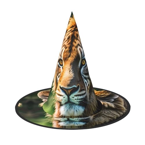 OAZCVBNN Afrikanische Tiere Druck Unisex Halloween Hexenhut für Karneval Cosplay Faltbare Kappe und Mottopartys von OAZCVBNN