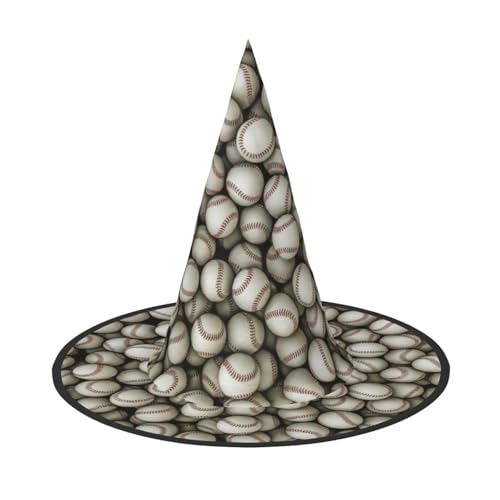 OAZCVBNN Baseball Print Unisex Halloween Hexenhut für Karneval Cosplay Faltbare Kappe und Mottopartys OAZCVBNN Baseball Print Unisex Halloween Hexenhut für Karneval Cosplay Faltbare Kappe und Mottopartys von OAZCVBNN
