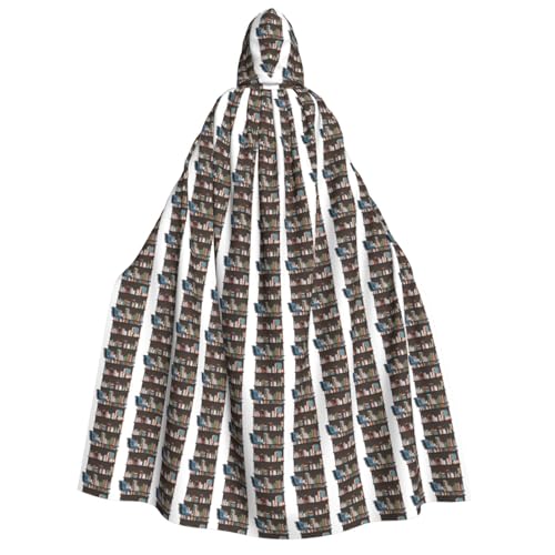 OAZCVBNN Bibliotheks-Bücherregal-Druck, Kapuzenumhang, Unisex, Erwachsene, für Halloween, Weihnachten, Karneval, Mottopartys OAZCVBNN Bibliotheks-Bücherregal-Druck, Kapuzenumhang, Unisex, Erwachsene, für Halloween, Weihnachten, Karneval, Mottopartys von OAZCVBNN