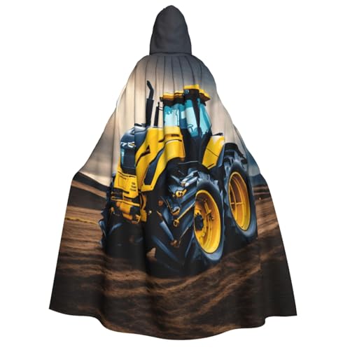 OAZCVBNN Company Kapuzenumhang mit Traktor-Aufdruck, Unisex, Erwachsene, für Halloween, Weihnachten, Karneval, Mottopartys von OAZCVBNN