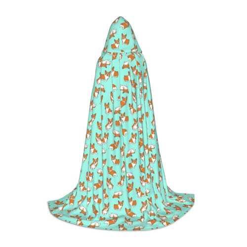 OAZCVBNN Corgi Kapuzenumhang mit süßem Hundeaufdruck, für Halloween und Karneval, Partys, für Männer, Frauen, Teenager, Kinder OAZCVBNN Corgi Kapuzenumhang mit süßem Hundeaufdruck, für Halloween und Karneval, Partys, für Männer, Frauen, Teenager, Kinder von OAZCVBNN