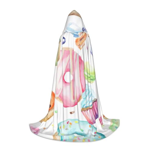 OAZCVBNN Cupcakes Donuts Cupcakes Druck Zucker Zauberer Bademantel Halloween und Karneval Party Mantel mit Kapuze für Männer Frauen Teenager Kinder, Schwarz, L OAZCVBNN Cupcakes Donuts Cupcakes Druck Zucker Zauberer Bademantel Halloween und Karneval Party Mantel mit Kapuze für Männer Frauen Teenager Kinder, Schwarz, L von OAZCVBNN